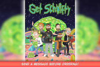 draw you in rick and morty style