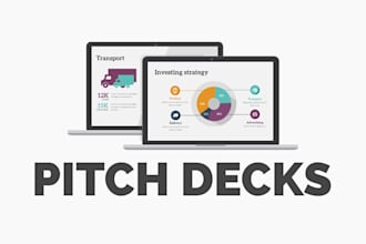design modern investor pitch deck