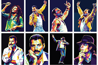 turn your photo into colorfull pop art style