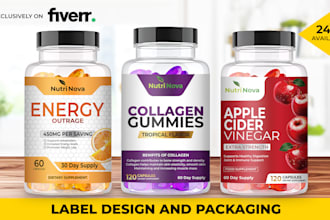 design amazing label and packaging for your product