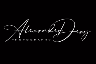 design clean luxury feminine calligraphy signature logo