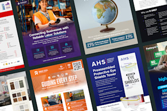 design a flyer, leaflet, pamphlet, brochure