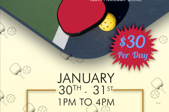 design unique sports event flyer, food flyer and poster