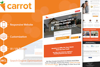 design and develop investor carrot real estate lead generation website