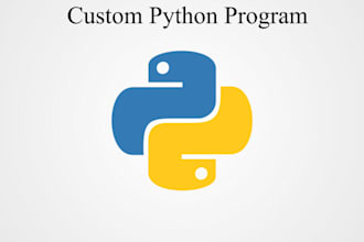 write your script, program or algorithm in python