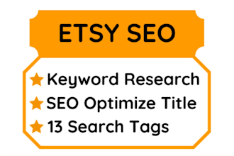 write etsy titles and etsy tags to top rank etsy listings