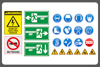 create any types of industrial safety sign