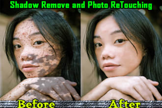shadow remove and photo retouch in any photos