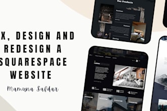 fix, redesign and create a squarespace website for you
