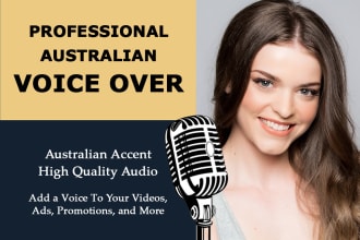 record a female australian voice over