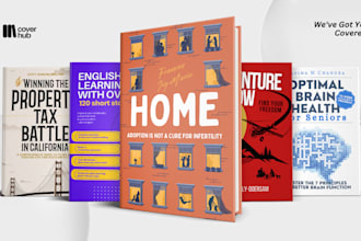 design bestseller ebook and print book cover on KDP