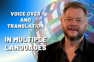 coordinate localization translation and voice over in as many languages needed