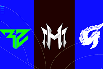 design abstract,lnitial logo gaming for streamer,youtube,twitch