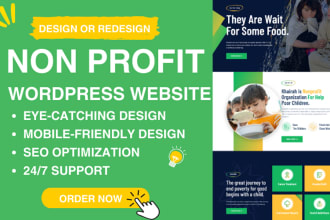 design nonprofit, donation, and newspaper website