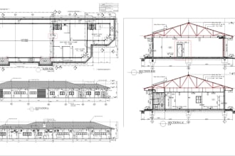 draw a full set of the construction drawing