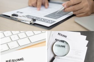 design a modern and professional resume and cover lettering
