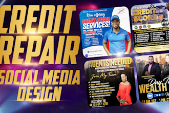 professional credit repair flyer design