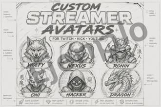 custom streamer avatar design