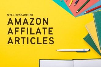 write amazon affiliate marketing article or buyers guide