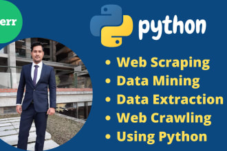do python web scraping, data extraction and data mining from any website