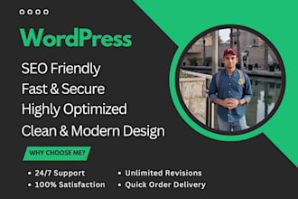 create a clean and modern wordpress website