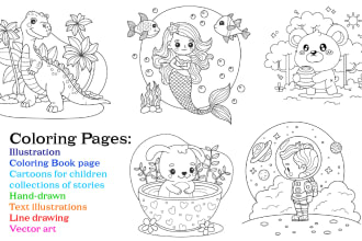 create custom coloring book pages for adults and children