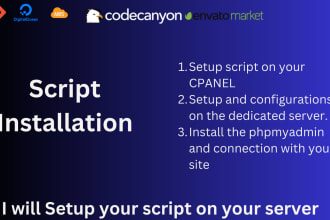 install and customize codecanyon and themeforest script AWS ec2, digitalocean