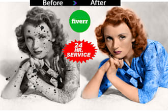 restore, repair, old photo and colorize old photos ever best