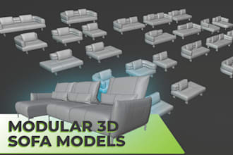 create and develop a 3d family sofa from your project