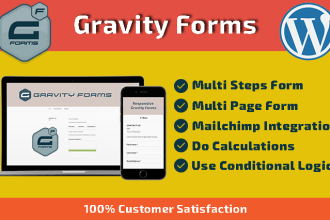create multi step conditional gravity forms and pdfs output