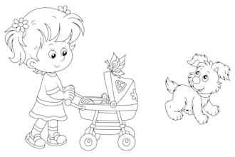 make coloring page for children