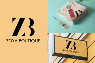design elegant fashion logo design for your clothing brand