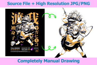 do professional anime and manga image vectorization service