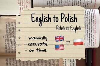 translate english to polish or polish to english