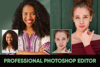 do professional photoshop, photo editing, image editing