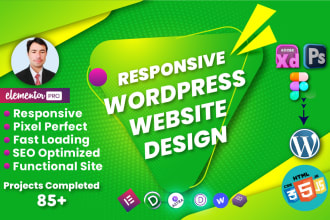 design a clean and modern wordpress website or blog