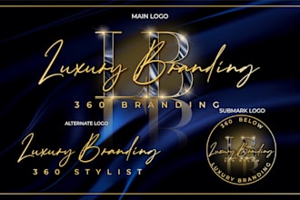 do 3d luxury gold logo silver chrome rose gold metal bling convert to vector