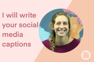 write your social media captions