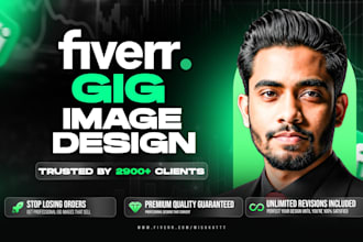 design a clickable fiverr gig image and gig picture thumbnail cover