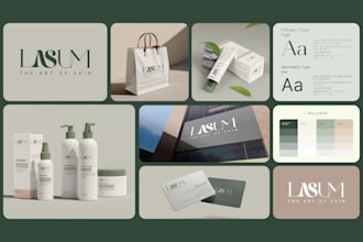 design a modern minimalist business logo, brand identity and branding kit