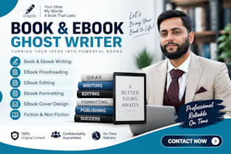 ghostwrite your nonfiction book, kindle ebook and paperback, ebook writer