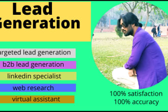collect b2b lead generation from social media, ecommerce site