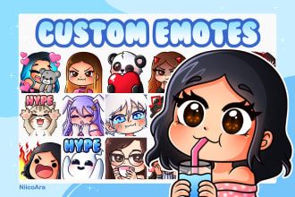 create custom cute twitch and discord emotes