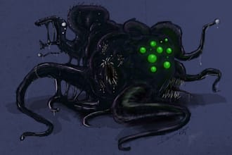 make horror, scifi fantasy illustration