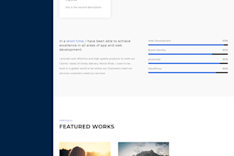 create a clean , responsive and modern website at low cost