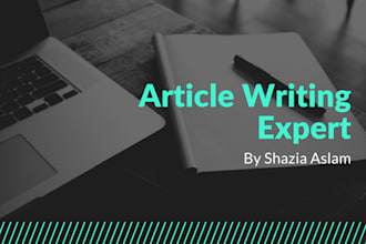 be your quality content writer for blog articles