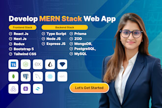 do web application using react js and nodejs, mern stack fast api