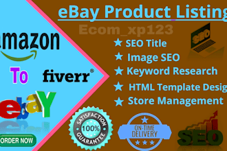 do ebay listing with SEO service
