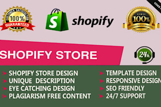 write shopify expert and product description with SEO service