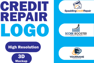design credit repair, bookkeeping, accounting,tax,consulting and financial logo